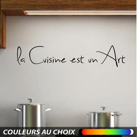 Wall Sticker Decal Art Mural Cuisine Texte Citation Muraux Stickers