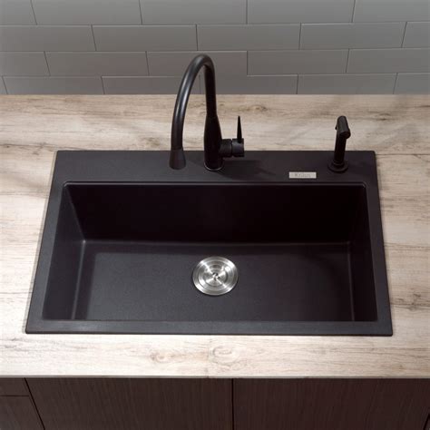 Black Granite Composite Sink Hawk Haven