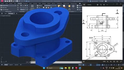 Tutorial Autocad 2024 Pemula 3D 30 4K 60fps YouTube