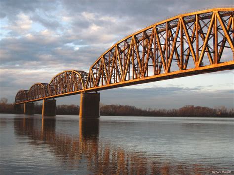 Railroad Bridge In Henderson Ky Viewable From Riverwalk And