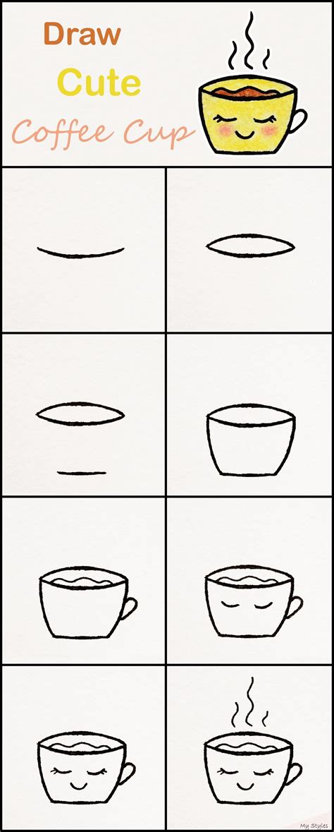 How To Draw A Cute Coffee Mug Carstens Hinty