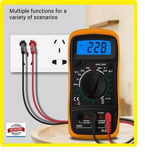 Lcd Digital Multimeter Voltmeter Ammeter Ac Dc Ohm Current Circuit