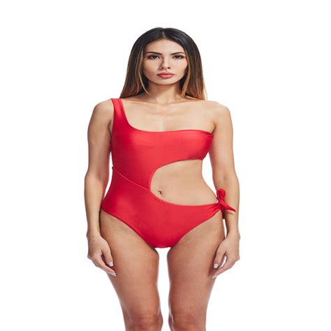 Wholesale Hollow Solid Color Bikini Women One Piece Swimwear China