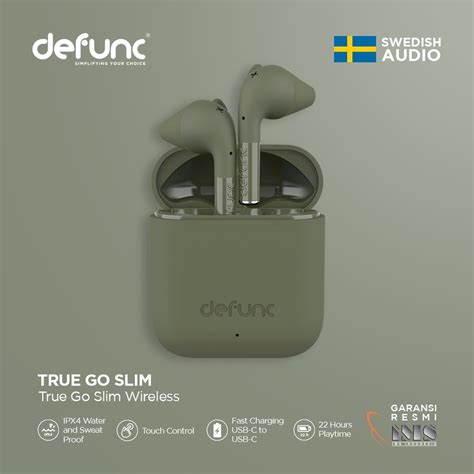 Jual DEFUNC True Go Slim - True Wireless Earphone Green | Shopee Indonesia