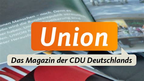 Das Magazin Der CDU Deutschlands Christlich Demokratische Union