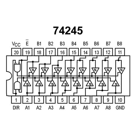 74ls245 Octal Bus Transceivers Ic With 3 State In Pakistan