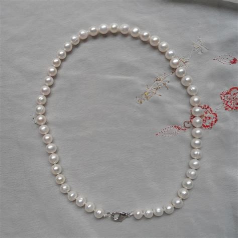 Freshwater Pearl Necklacewhite Pearl Necklacegirl 7 8mm Etsy