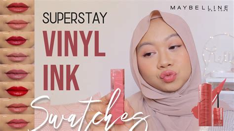 Maybelline Superstay Vinyl Ink Swatches Part Youtube