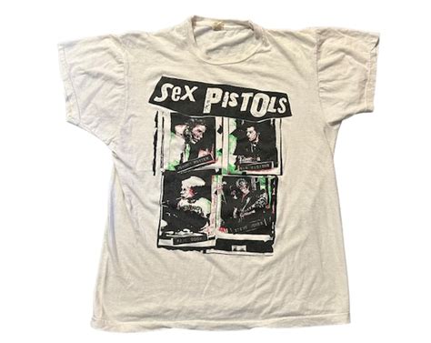 Vintage 80s Single Stitch SEX PISTOLS T Shirt Gem