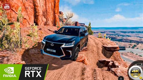 Unstoppable Lexus Lx Conquers Treacherous Rocky Hill Road Gameplay