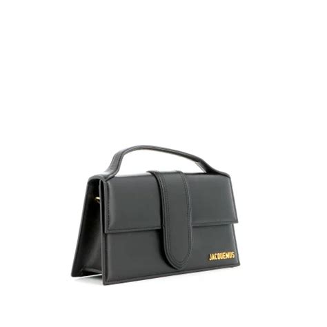 Sac Main Bambino Jacquemus Cuir Noir Monogram Paris