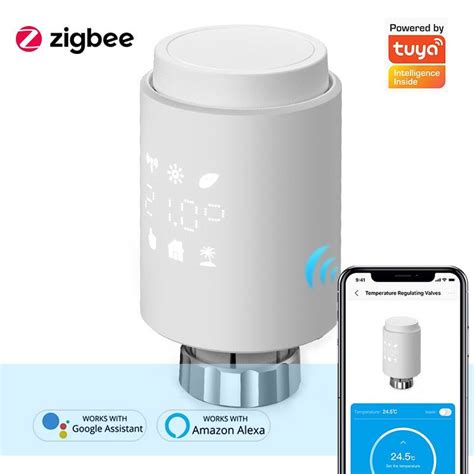 ZigBee3 0 Smart Radiator Tuya Actuator Programmable Thermostatic