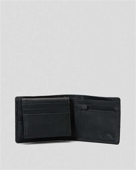 Shop Billabong Dimension 2In1 Leather Wallet In Black Fast Shipping