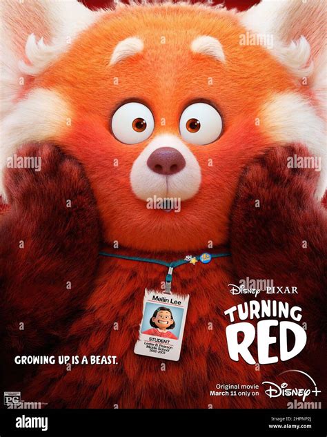 TURNING RED, US character poster, Mei Lee (voice: Rosalie Chiang), 2022 ...