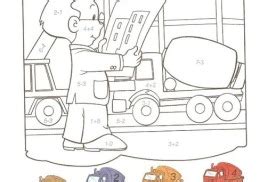 Сосчитай и раскрась.