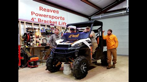 Polaris Ranger 4 Inch Bracket Lift Install Youtube