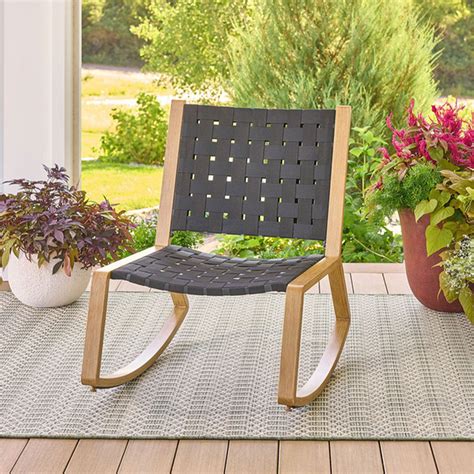 Free Shipping! Better Homes & Gardens Outdoor Handwoven Low Rocking