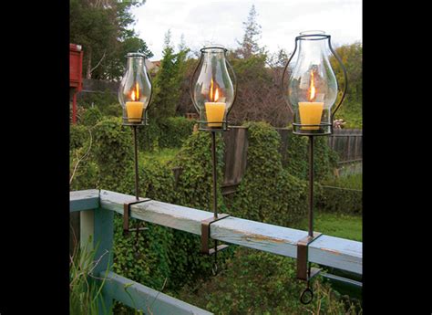 Glass Hurricane Railing Lanterns The Green Head