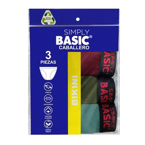 Bikini Simply Basic Talla EG Multicolor 3 Piezas Bodega Aurrera Despensa A Tu Casa