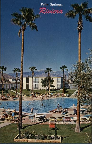 Riviera Hotel Palm Springs, CA Postcard