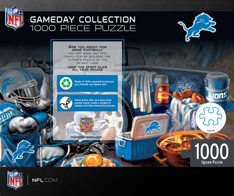 Detroit Lions Gameday 1000 Pieces MasterPieces Puzzle Warehouse