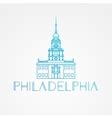 Independence Hall The Symbol Of Philadelphia Usa Vector Image