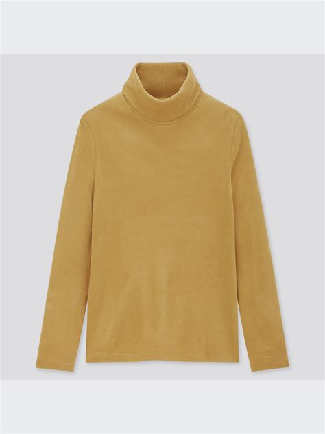 Heattech Fleece Turtleneck Long Sleeve T Shirt Uniqlo Us