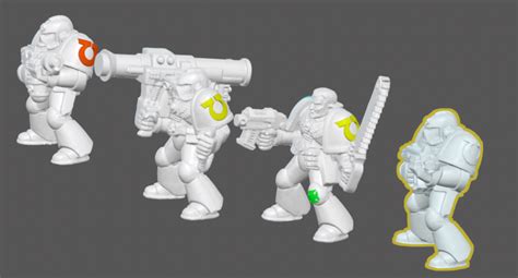 Fichier Stl Gratuit Rétro Space Marine Ultra Marines 🛰・modèle à Télécharger Et à Imprimer En 3d