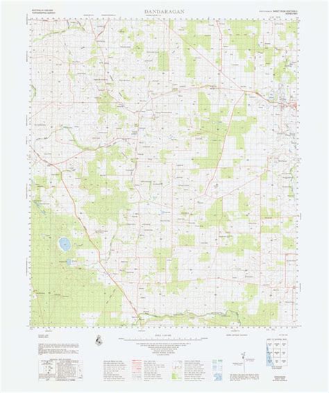 Buy 2036 Dandaragan 1:100k Topographic Map