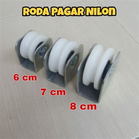 RODA PAGAR NILON RODA PINTU GERBANG BEARING BARU RODA NILON PAGAR