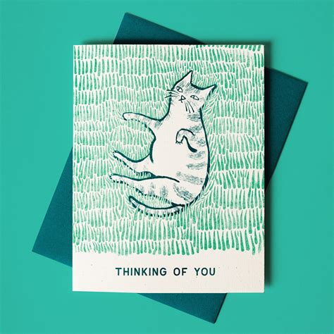 Thinking Of You Risograph Card Bromstad Printing Co