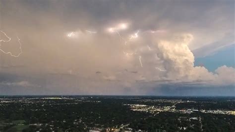 Lightning Storm Time-lapse from Drone - YouTube