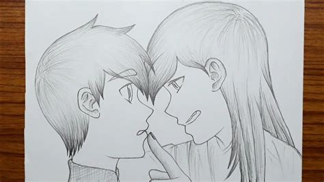 How to Draw Anime Boy & Girl - Tutorial // How to draw anime couple ...