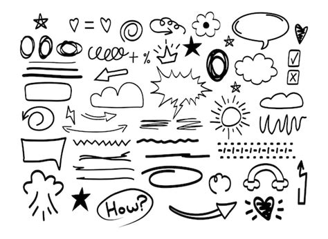 premium vector scribble hand drawn