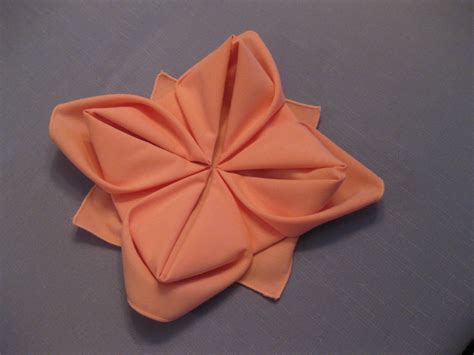 Water Lily Napkin Folding Napkins Fabric Origami