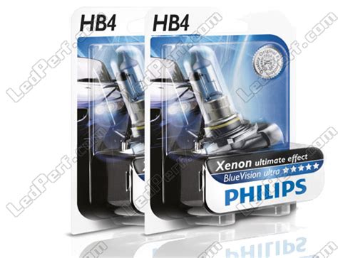 Pack Of 2 HB4 Philips BlueVision Ultra Bulbs