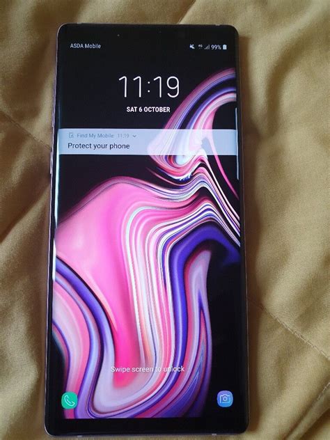 As New Unlocked Samsung Galaxy Note 9 128gb Lavender Purple In