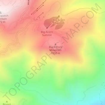 Wintergreen Resort topographic map, elevation, terrain