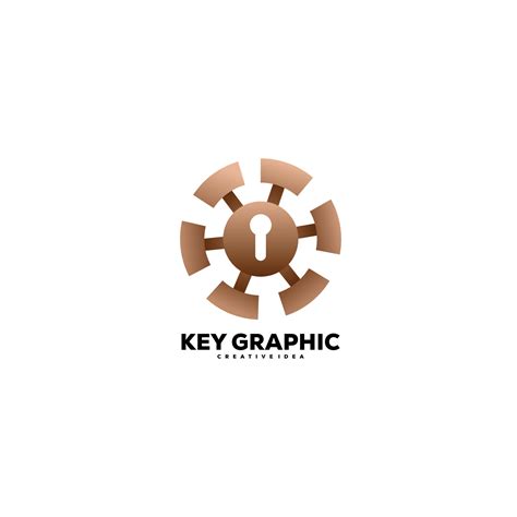 key logo gradient color illustration design 18749299 Vector Art at Vecteezy