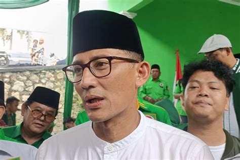 Sandiaga Uno Beri Sinyal PPP Bakal Rangkul PKS Untuk Duet Ganjar Anies