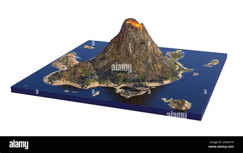 Volcano Cross Section Cross Section Fotos Und Bildmaterial In Hoher