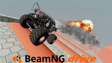 MEGA RAMP WITH BUMPS BeamNG DRIVE YouTube