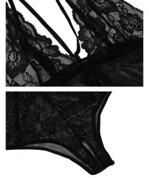 Women Teddy Lingerie Sexy One Piece Babydoll Bodysuit S Xl Black C C Mhea