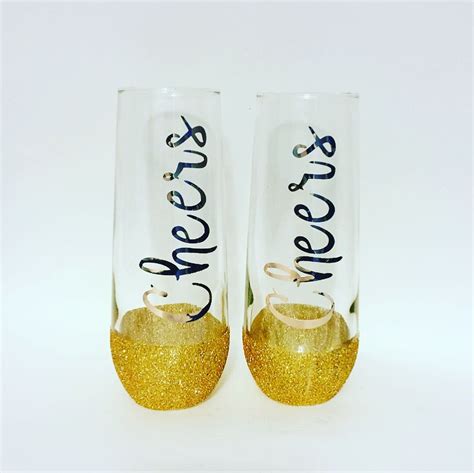 Stemless Champagne Flutespersonalized Champagne Flutescustomized