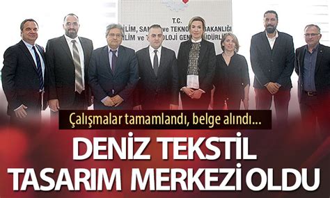 Deniz Tekstil “Tasarım Merkezi Belgesi” aldı - denizlihaber.com ...