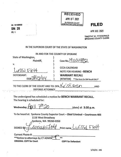 Spokane County Court Viewer