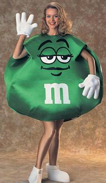 M&M Green Deluxe Costume - Rubies - M&Ms - Costumes at Entertainment Earth Item Archive