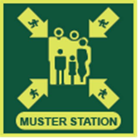 Baker Lyman. Muster station