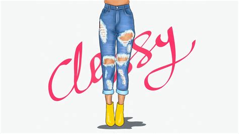 How To Draw Ripped Jeans Step By Step - canvas-tools