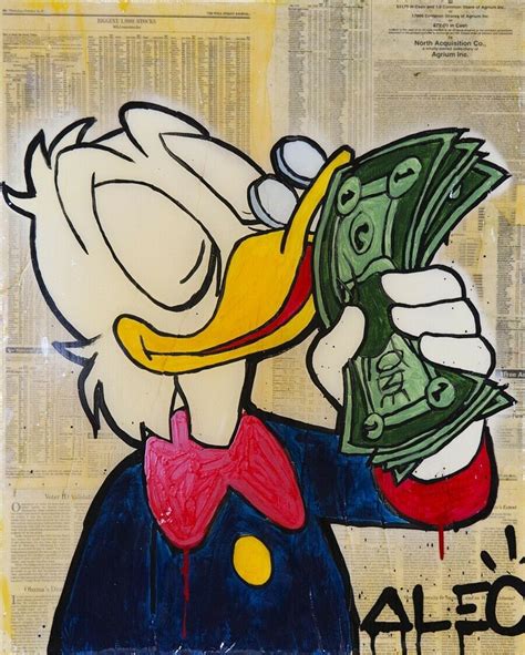 Alec Monopoly Canvas Scrooge Dollar Bag Weights Title Deed Framed Wall